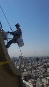 بهسازی عایق رطوبتی گنبد بیمه مرکزی 