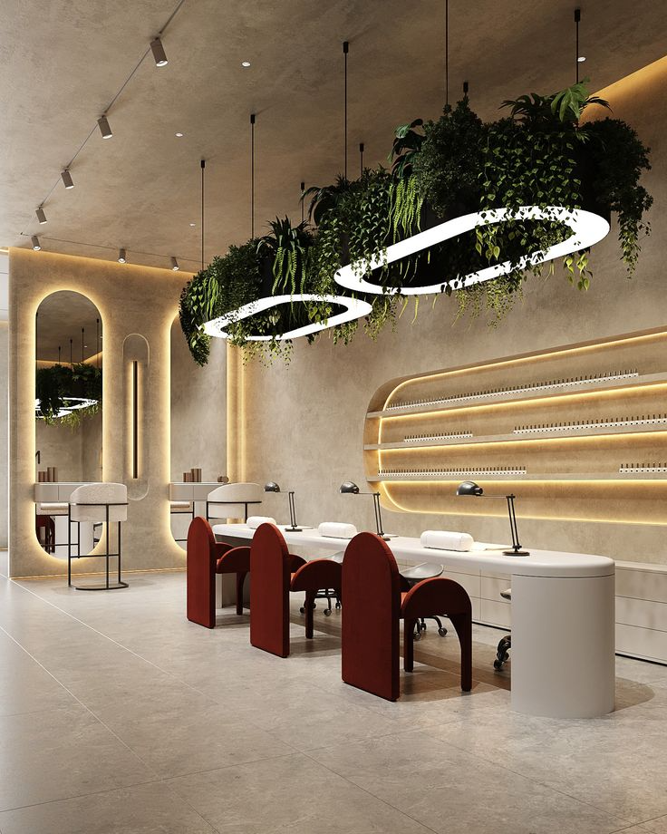 طراحی داخلی سالن زیبایی