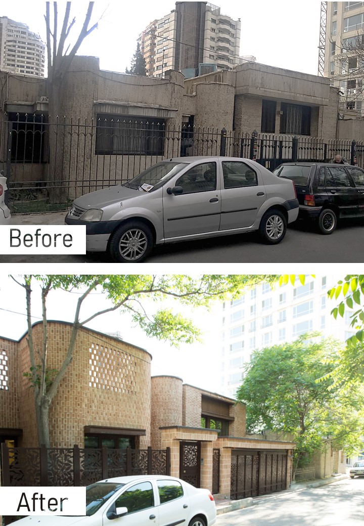 قبل و بعد بازسازی