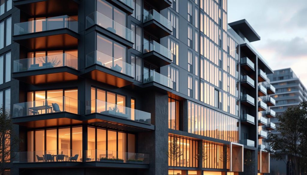 طراحی نمای آپارتمان